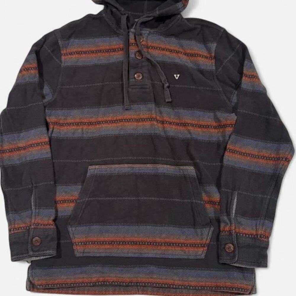 Vissla baja striped hooded pullover